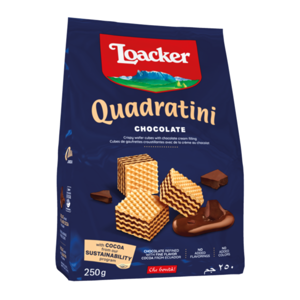 Loacker Kakao (Cocoa) Quadratini Wafers