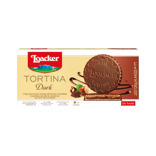 Loacker Tortina Wafers Dark Noir